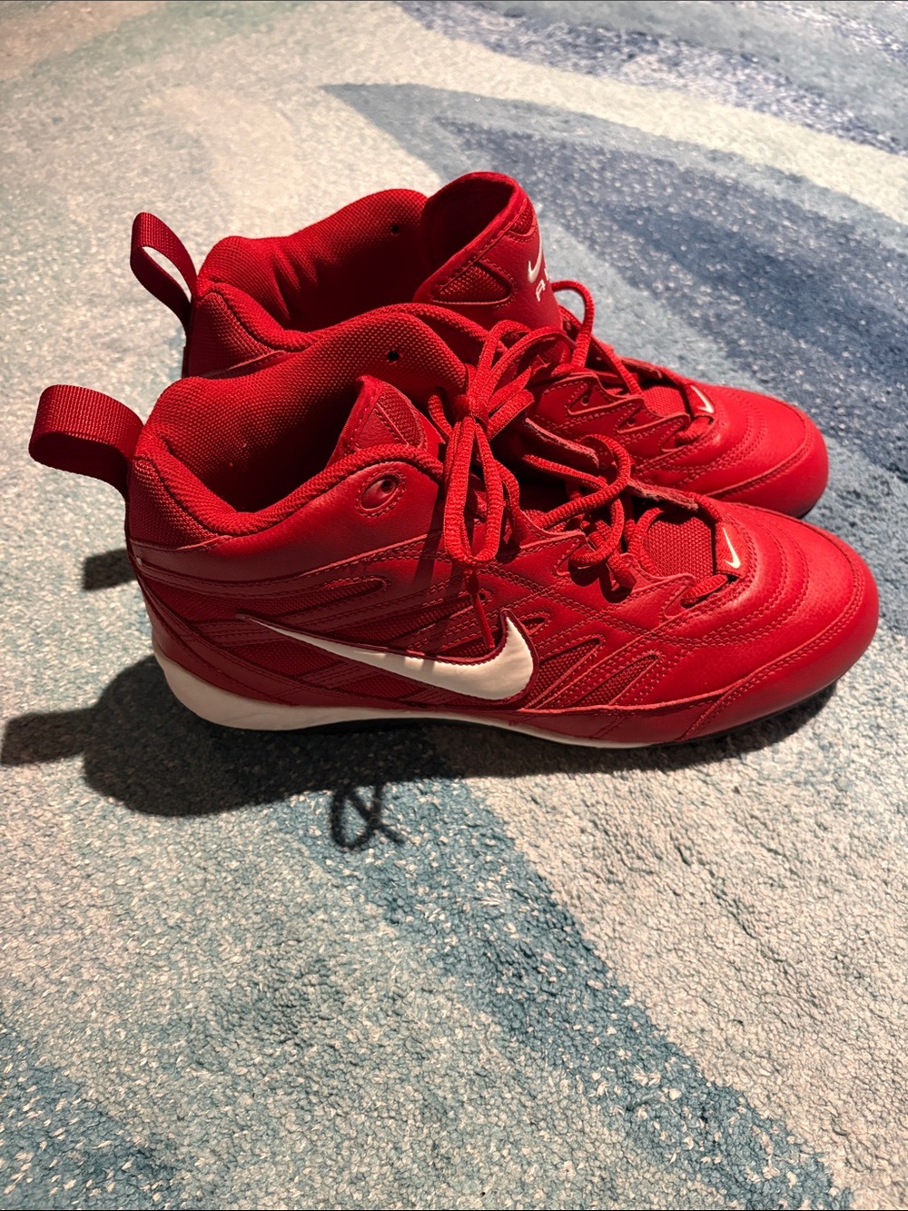 New Nike Hightop Cleats, Sz 12.5